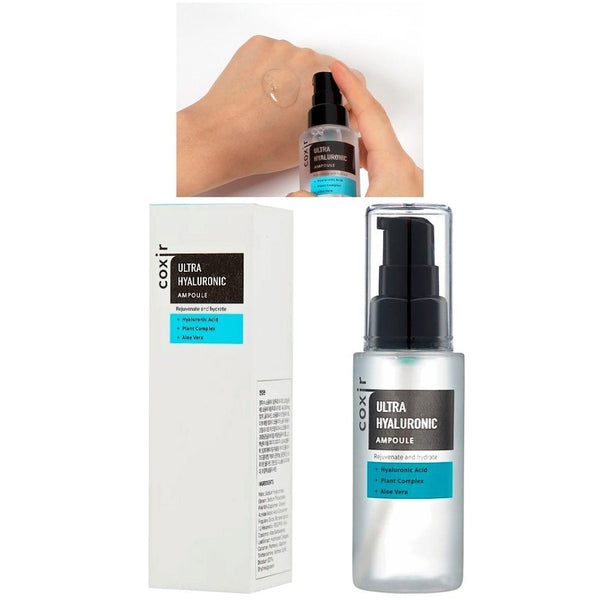 Coxir Ultra Hyaluronic Ampoule, Rejuvenate And Hydrate. Värskendav ja niisutav seerum 40% hüaluroonhappega 50ml