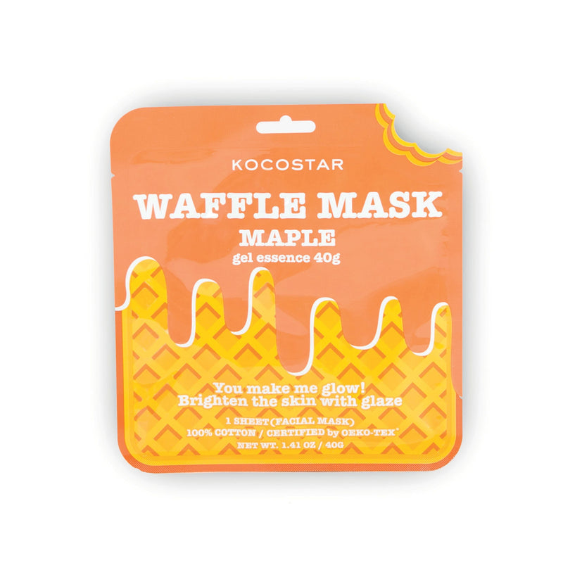 Kocostar Waffle Mask Maple. Sära andev kangasmask 40g