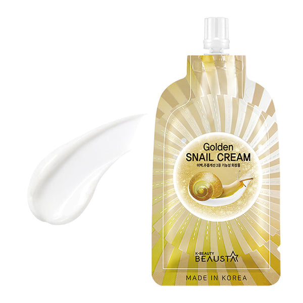 Beausta Golden Snail Cream. Niisutav ja nahka uuendav näokreem teolima ja kullaga 15ml