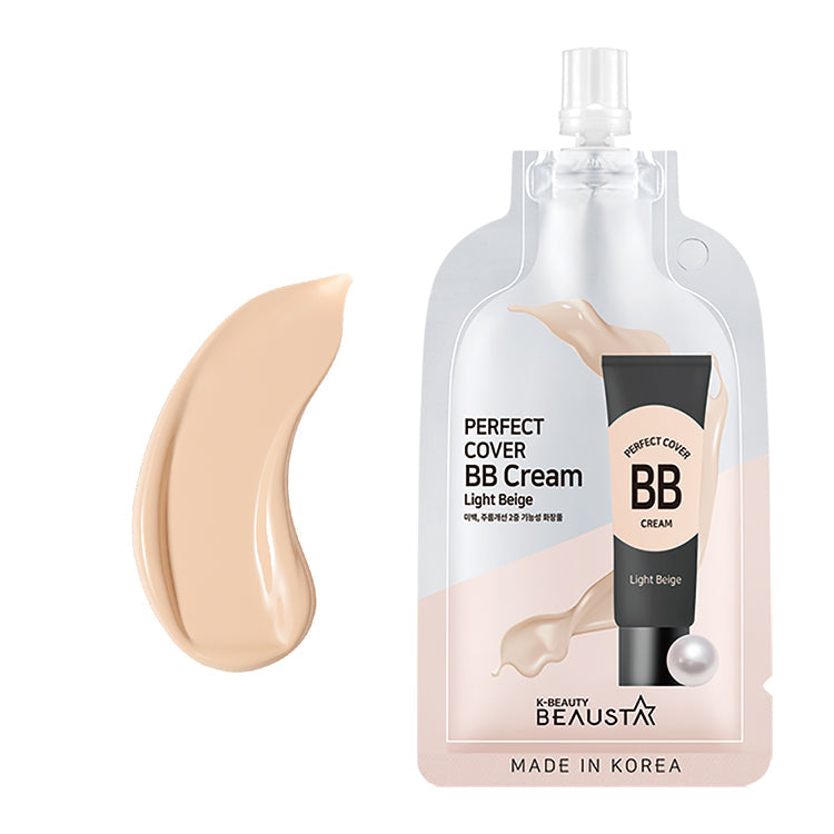 Beausta Perfect Cover BB Cream Light Beige #21. Kauakestev, hooldav BB-jumestuskreem helebeež 10ml