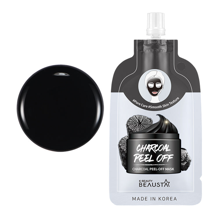 Beausta Charcoal Peel Off Mask, Pore Care And Smooth. Poore puhastav kilemask puusöega 20ml