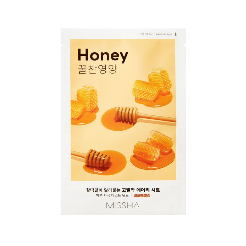 Missha Airy Fit Sheet Mask Honey. Sära andev kangasmask meega 19g