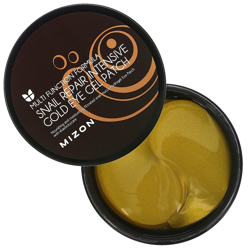 Mizon MFF Snail Repair Intensive Gold Eye Gel Patch, Nourishing And Moisturizing. Hüdrogeelsed niisutavad ja toitvad padjakesed silmaalustele teolima, kulla ja peptiididega 60tk