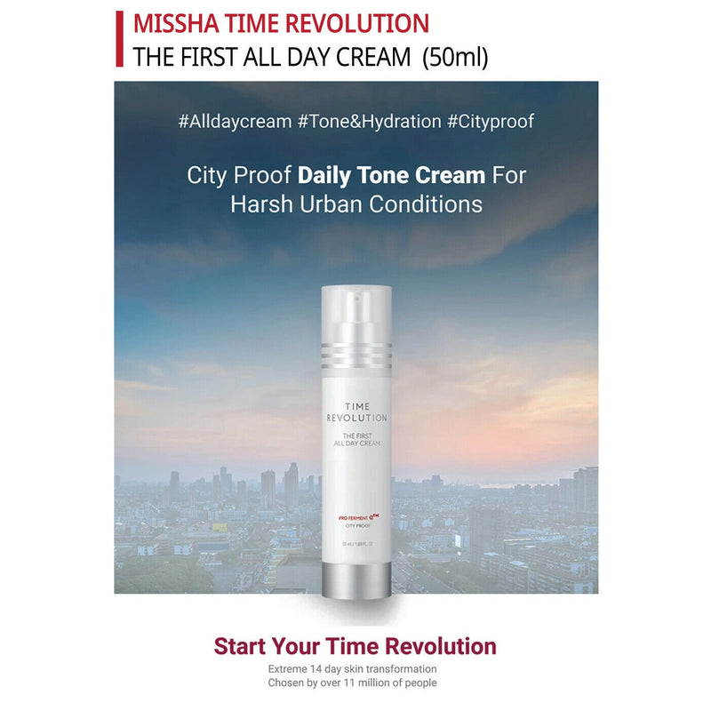Missha Time Revolution The First All Day Cream. Tooniv päevakreem kõikidele nahatüüpidele 50ml