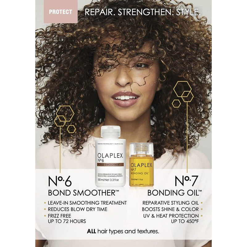 Olaplex No.7 Bonding OilTM Boosts Shine, Strengthens & Repairs All Hair Types. Juustesse jäetav õli 30ml