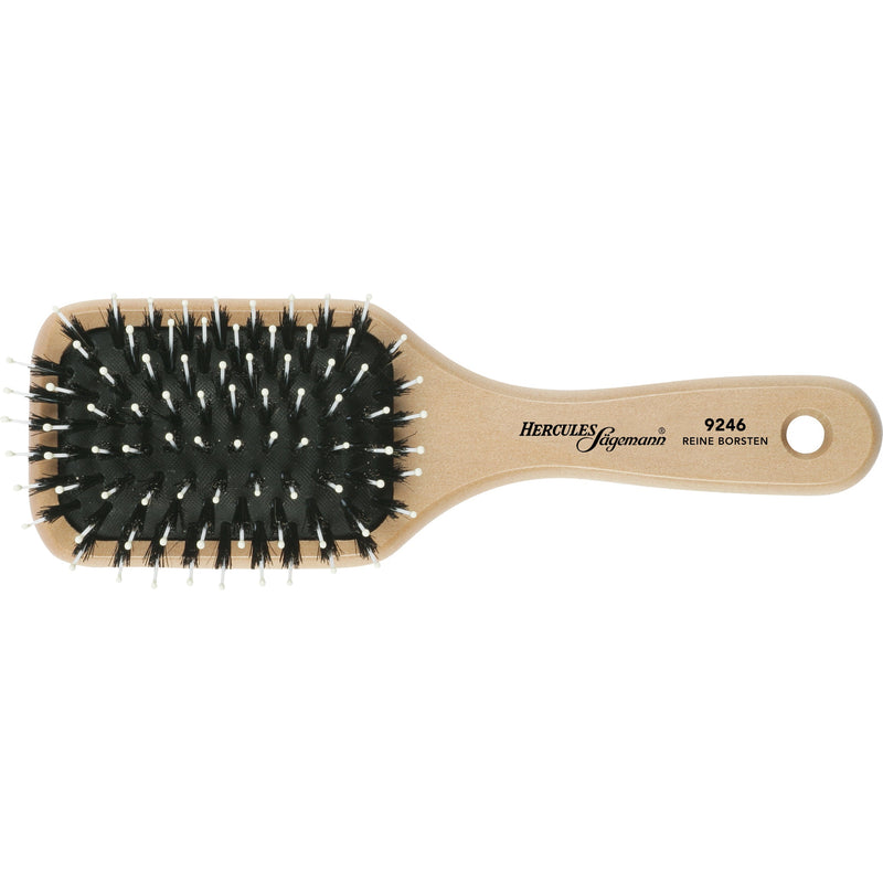 Hercules Sägemann Wellness Brush L-183mm 9246 Natural Boar Bristles. Lapik 8-realine juuksehari hele puit