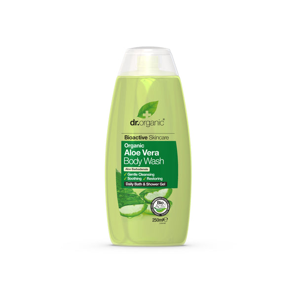 Dr Organic Aloe Vera Body Wash. Aloe Vera dušigeel igapäevaseks kasutuseks 250ml