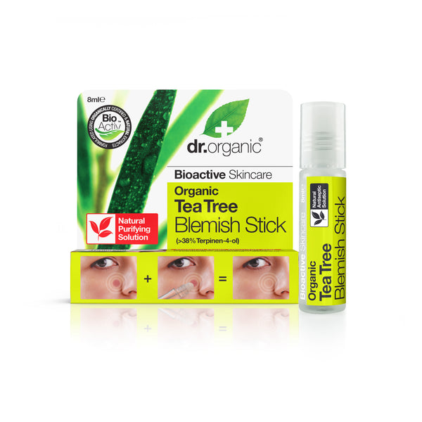 Dr Organic Tea Tree Blemish Stick. Teepuuõli  vistrike geelpulk 8ml