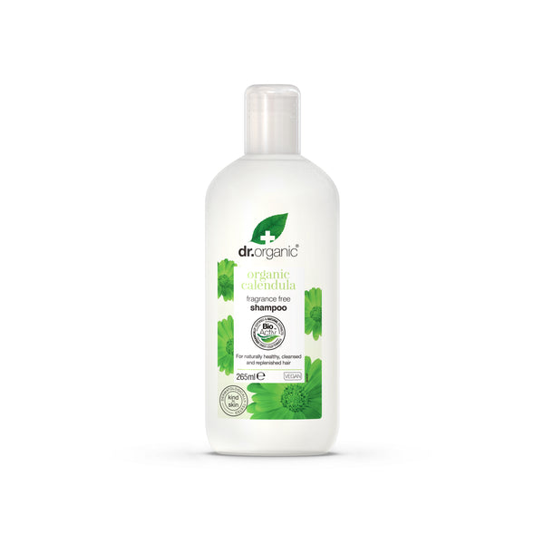 Dr Organic Calendula Fragrance Free Shampoo. Saialille lõhnatu šampoon 265ml