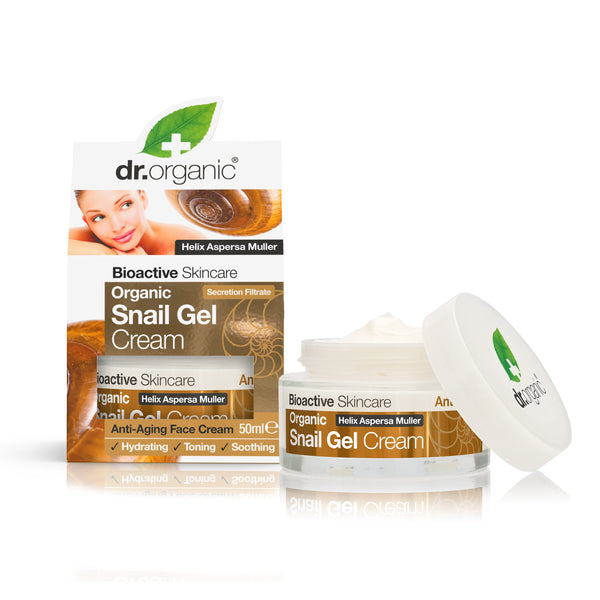 Dr Organic Snail Gel Cream. Teogeeli vananemisvastane niisutav näokreem 50ml
