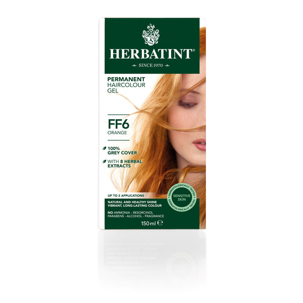 Herbatint Permanent Haircolour Gel Orange FF6. Püsijuuksevärv oranž 150ml