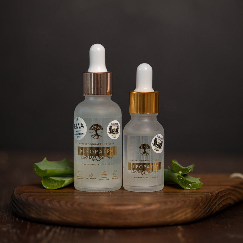 HOIA homespa Hyaluronic Acid Elixir Kleopatra. Hüaluroonhappe-eliksiir 15ml