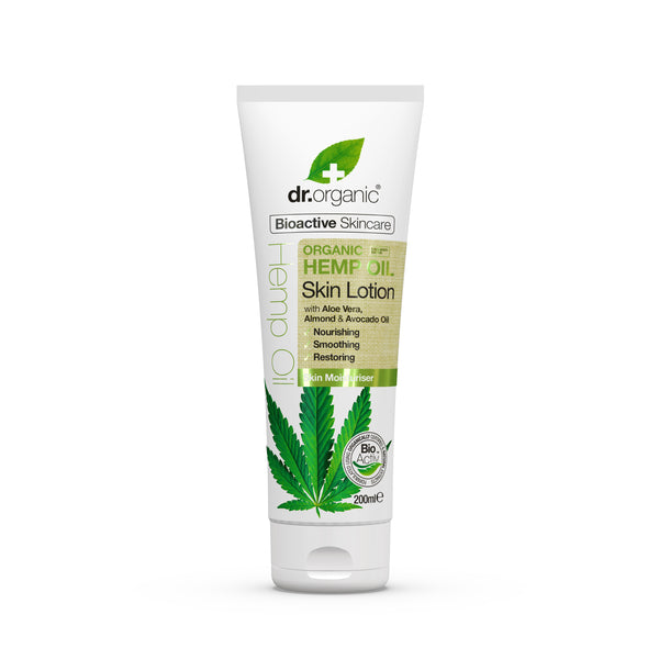 Dr Organic Hemp Oil Skin Lotion. Kanepiõli niisutav kehapiim 200ml