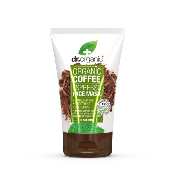 Dr Organic Coffee Espresso Face Mask Fresh Mint. Kohvi näomask mündiga 125ml