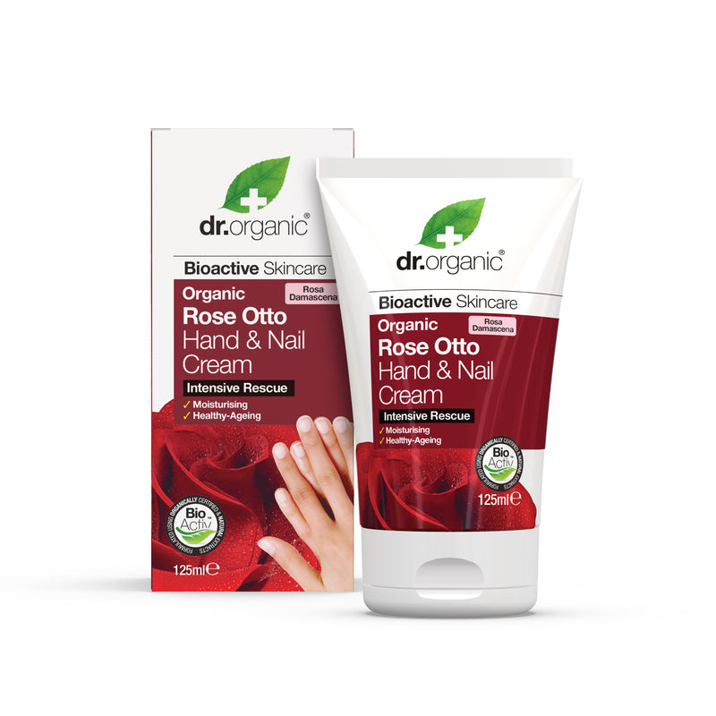 Dr Organic Rose Otto Hand & Nail Cream. Roosi niisutav käte- ja küüntekreem 125ml