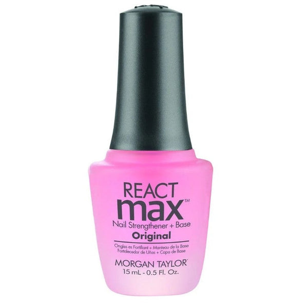 Morgan Taylor React Max Original 2-in-1 Nail Strengthener + Extended Wear Base Coat. Küünetugevdaja ja kauapüsiv aluslakk 15ml