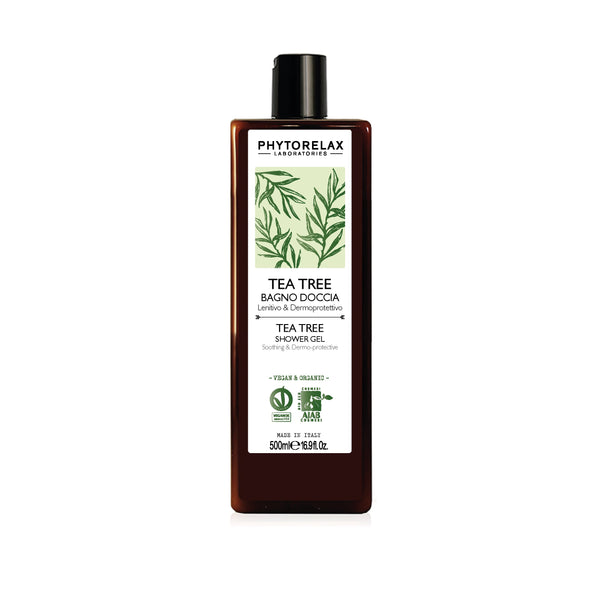 Phytorelax Tea Tree Shower Gel Soothing & Dermo-Protective. Teepuu rahustav dušigeel 500ml