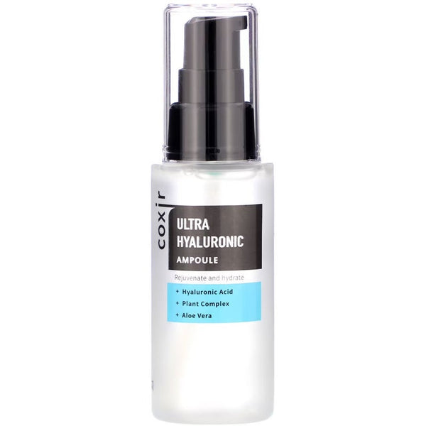 Coxir Ultra Hyaluronic Ampoule, Rejuvenate And Hydrate. Värskendav ja niisutav seerum 40% hüaluroonhappega 50ml