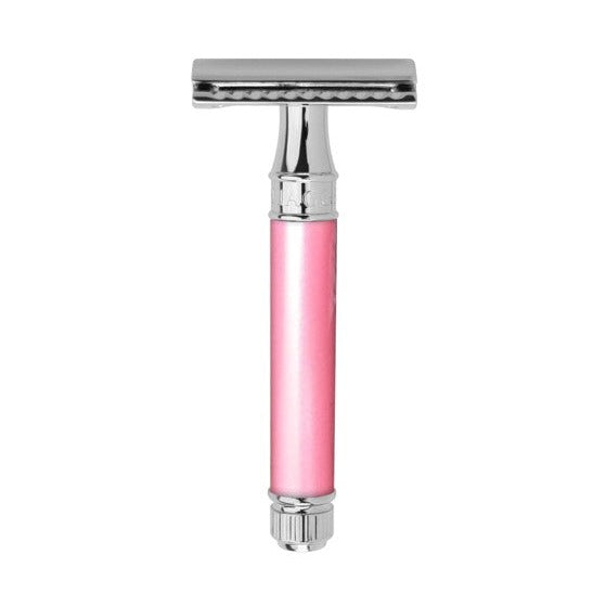 Edwin Jagger Double Edge Safety Razor, Pink Handle. Klassikaline raseerija naistele roosa 1tk